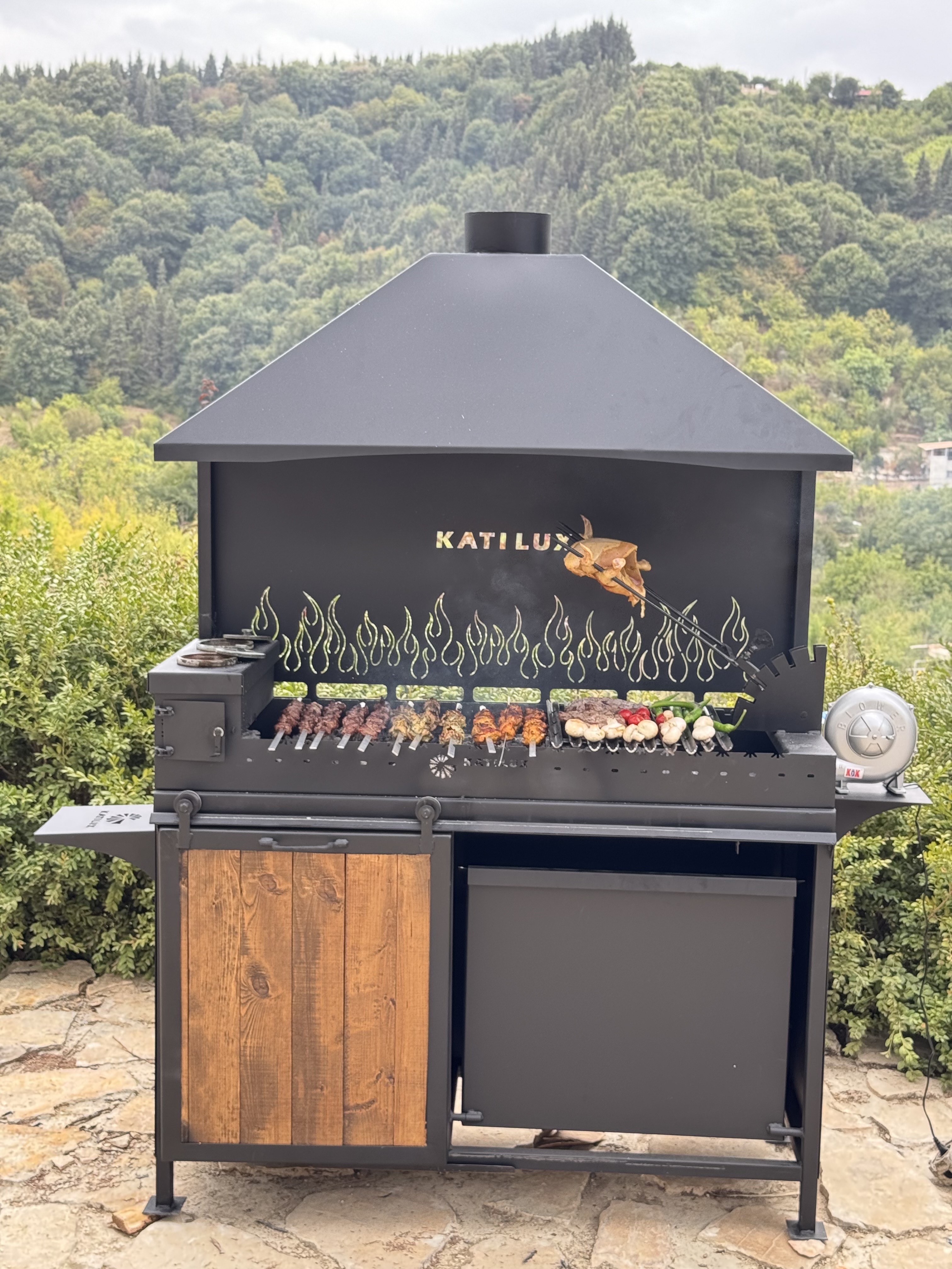 باربیکیو کابین دار124cmهیزمی